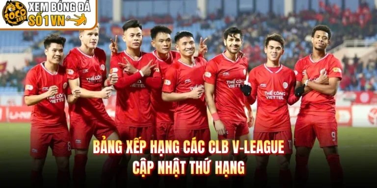 Bảng Xếp Hạng Các CLB V-League - Cập Nhật Thứ Hạng